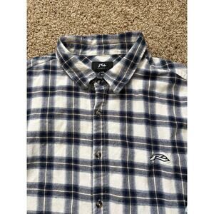 Rusty Long Sleeve Flannel Button Down Mens Size XXL Plaid Y2K